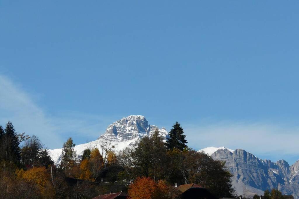 Duplex 6-8 pers, avec garage, WIFI, calme, proche des pistes, top équipé et linges fournis, vue magnifique Saint-Gervais-les-Bains Extérieur photo